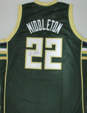 Bucks KHRIS MIDDLETON Signed Milw Custom Replica Green Jersey AUTO - JSA