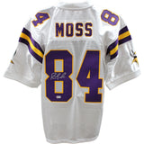 Randy Moss Signed Minnesota Vikings 2000 M&N White Jersey Beckett 45421