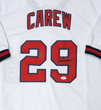 Angels Hall of Famer ROD CAREW Signed Custom Replica California Jersey AUTO JSA