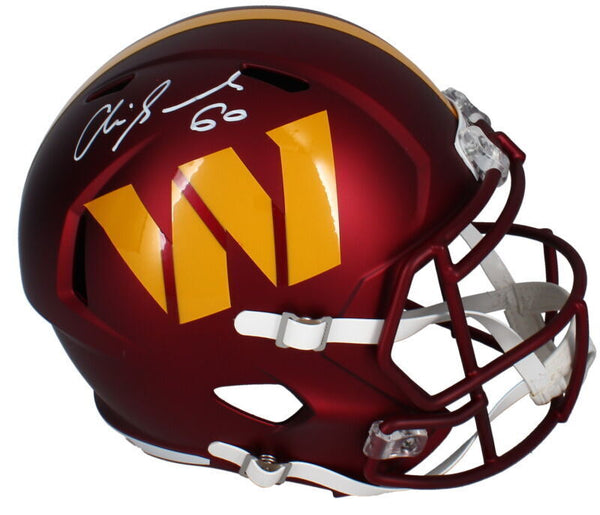 Chris Samuels Autographed Washington Commanders Full Size Speed Helmet Beckett