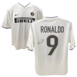 Ronaldo Nazario Signed Inter Milan Away Soccer Jersey #9 with Beckett COA