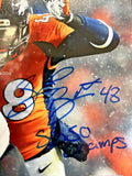 Shaq Barrett Autographed Denver Broncos 10x8 Photo/Plaque JSA COA