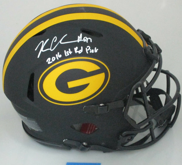 Packers KENNY CLARK Signed Full Size Authentic ECLIPSE Helmet AUTO w/1st Rnd JSA