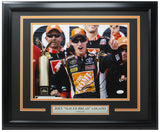 Joey Sliced Bread Logano Signed Framed 11x14 Nascar Photo JSA