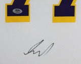Lakers Luka Doncic Signed White Nike Swingman Framed Jersey PSA/DNA #AQ49100