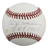 Cubs Billy Williams "HOF 87" Signed William White ONL Baseball BAS #BU64187