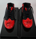 Jimmy Butler Autographed Black/Red Adidas Basketball Shoes Pair Size 14 JSA LOA