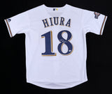 Keston Hiura Signed Brewers Jersey (PSA COA) Milwaukee's 2017 1st Round Draft Pk