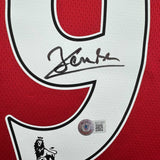 Autographed/Signed DImitar Berbatov Manchester United Red Jersey BAS COA