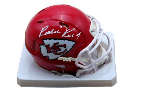 Rashee Rice Signed/Autographed Chiefs Speed Mini Helmet Beckett 184979