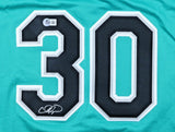 Cliff Floyd Signed Florida Marlins Jersey (Beckett) 1997 World Series Champion