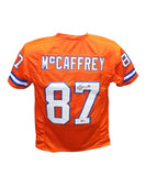 Ed McCaffrey Autographed/Signed Pro Style Jersey TB Orange Beckett 40251