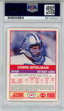 Chris Spielman Autographed 1989 Score #167 Rookie Card PSA Slab 43591