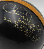 Chuck Noll/Ernie Stautner HOF Steelers Auto/Signed Mini Helmet JSA 201579