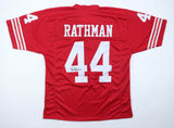 Tom Rathman Signed San Francisco 49ers Jersey (JSA) 2xSuper Bowl Champion / R.B.