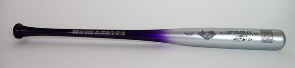 Todd Helton Autographed Purple Chrome Baseball Hall of Fame Bat #18/500