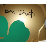 Rudy Ruettiger Signed Notre Dame F/S Spd Gold '16 "Never Quit" Beckett 40945