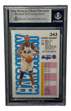 Penny Hardaway Signed Slabbed Orlando Magic 1993-94 Fleer #343 BAS