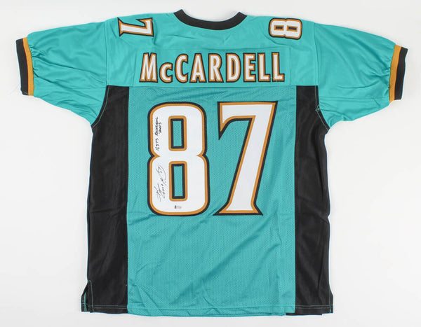 Keenan McCardell Signed Jaguars Jersey Insb "11,373 Receiving Yards" Beckett COA