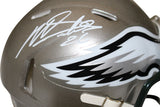 Miles Sanders Autographed Philadelphia Eagles Flash Mini Helmet Beckett 35973