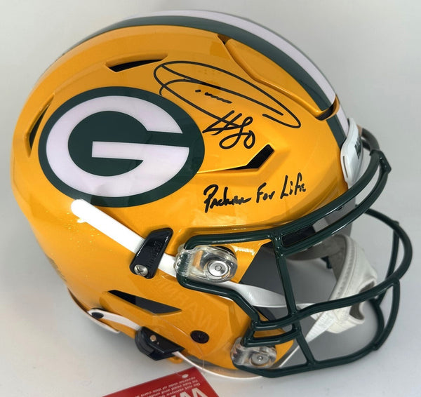 Packers DONALD DRIVER Signed Full Size Authentic Speed Flex Helmet AUTO w/Script