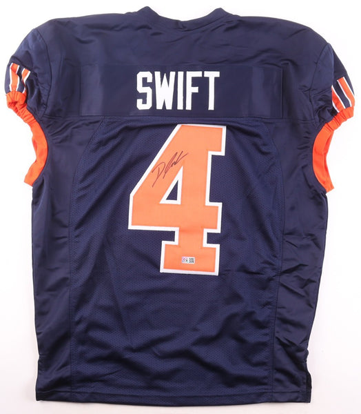 D Andre Swift Signed Chicago Bears Alternate Throwback Pro Cut Jersey (GTSM) R.B