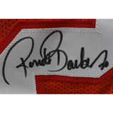 Ronde Barber Autographed/Signed XL Orange Pro Style Jersey Beckett Witness 49210