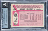 Islanders Kelly Hrudey Authentic Signed 1987 Topps #119 Card BAS Slabbed