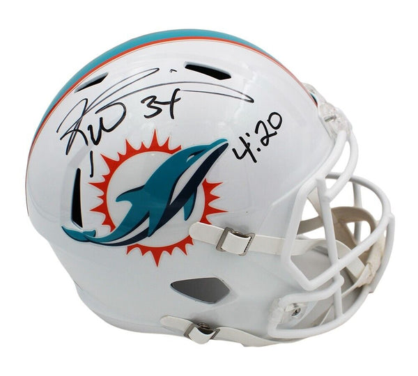 Ricky Williams Signed Miami Dolphins Speed Full Size Helmet with "4:20" Insc