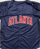 JOHN SMOLTZ - Atlanta Braves - Signed Custom Replica Blue Jersey AUTO - BAS