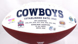 Ed "Too Tall" Jones Signed Cowboys Logo Football w/SB Champs -Beckett W Hologram