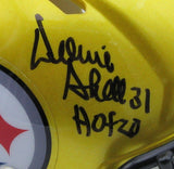 Donnie Shell HOF Autographed/Inscribed Flash Mini Helmet Steelers JSA 179781