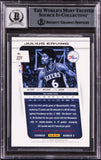 76ers Julius Erving Signed 2013 Panini Prizm #221 Card Auto 10! BAS Slabbed