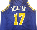WARRIORS CHRIS MULLIN AUTOGRAPHED SIGNED BLUE JERSEY BECKETT WITNESS 232591