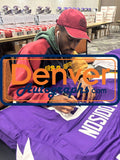 Jordan Addison Autographed/Signed Pro Style XL Purple Jersey Beckett W 53869