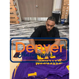 Justin Jefferson Autographed Pro Style Sz XL Purple Jersey Beckett Witness 57920