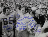 1972 Miami Dolphins Autographed 16x20 Photo 21 Signatures w/5 Deceased JSA 23794