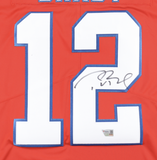 Tom Brady Autographed Patriots Nike Limited Red Color Rush Jersey Fanatics