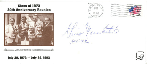 Gino Marchetti Autographed Baltimore Colts Class of 72 Cachet HOF Beckett 56087