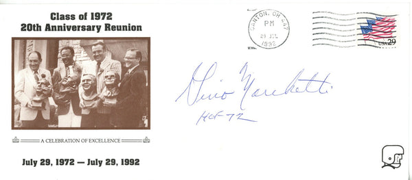 Gino Marchetti Autographed Baltimore Colts Class of 72 Cachet HOF Beckett 56087