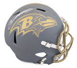 Ravens Zay Flowers Authentic Signed Slate Full Size Speed Rep Helmet BAS Witness