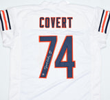 Jimbo Covert Autographed White Pro Style Jersey w/ HOF - Prova *Silver