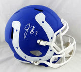 Jacoby Brissett Autographed F/S Indianapolis Colts AMP Speed Helmet- JSA W Auth