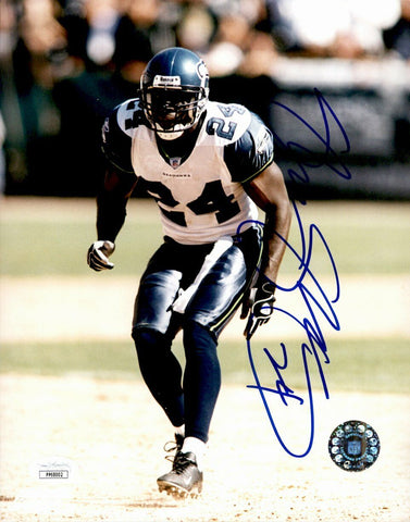 Shawn Springs Seattle Seahawks Signed/Autographed 8x10 Photo JSA 161553