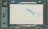 Yankees Mel Stottlemyre Authentic Signed 3x5 Index Card Autographed BAS Slabbed