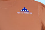 John Daly Signed Match Worn Orange Folds of Honor Quarter Zip Shirt BAS #BH00324