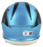 Panthers Luke Kuechly Signed Flash Speed Mini Helmet W/ Case BAS Witnessed