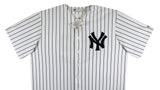 Yankees Mariano Rivera Signed White Pinstripe Majestic Cool Base Jersey BAS Wit