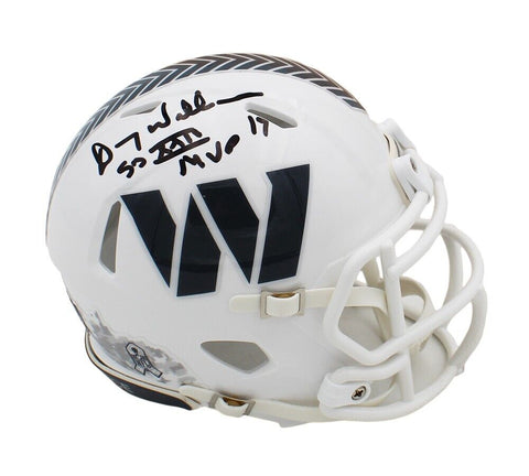 Doug Williams Signed Washington Commanders Speed STS 3 NFL Mini Helmet w/ Insc