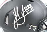 Jack Sawyer Signed Ohio State Buckeyes Black Speed Mini Helmet - Beckett W Holo